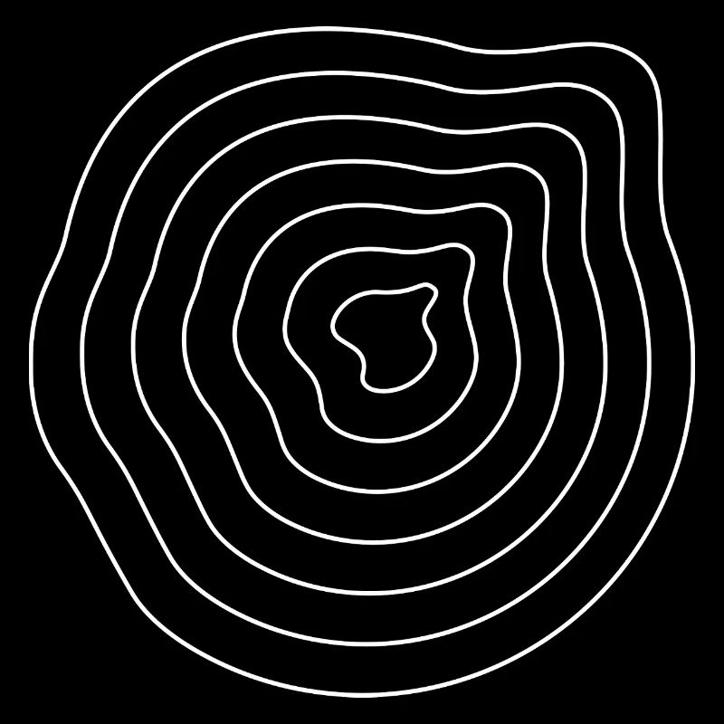 Plasma Ringwave Abstract Line Art