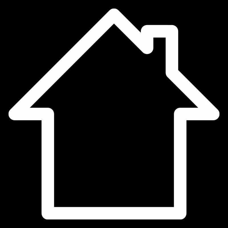 Logo : Maison avec cheminée