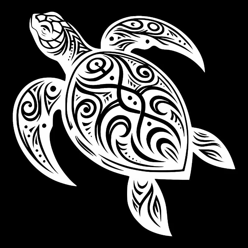 Tribal Turtle Mystical Nature and Geometry