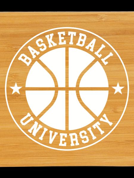 Basketball University Emblem Circle