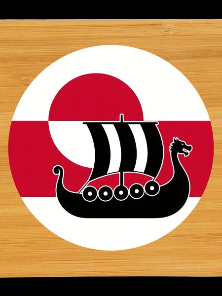 Greenland Flag Longship Design