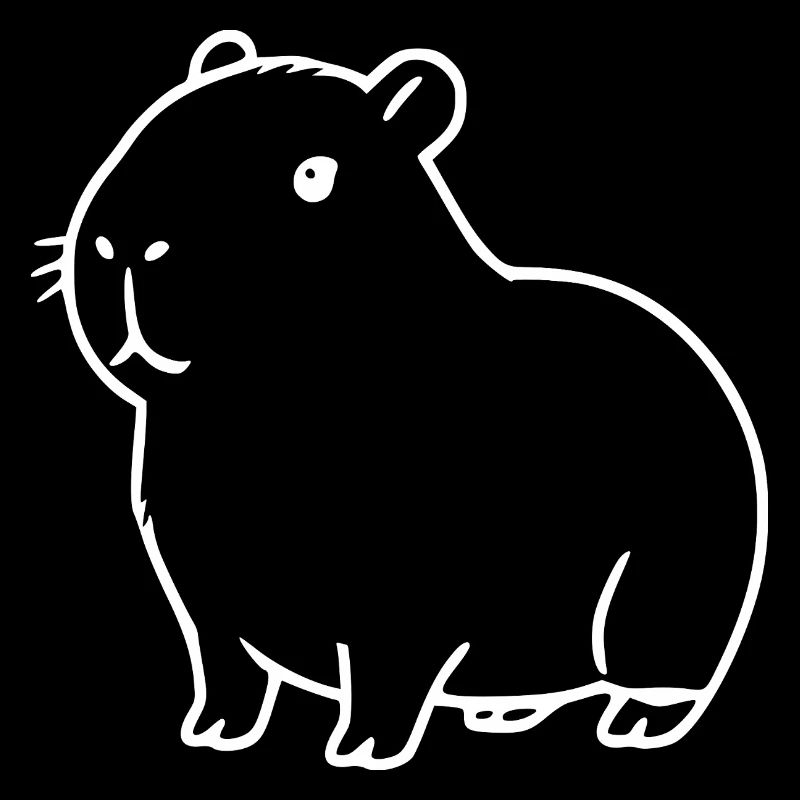 Capybara capybara blanc