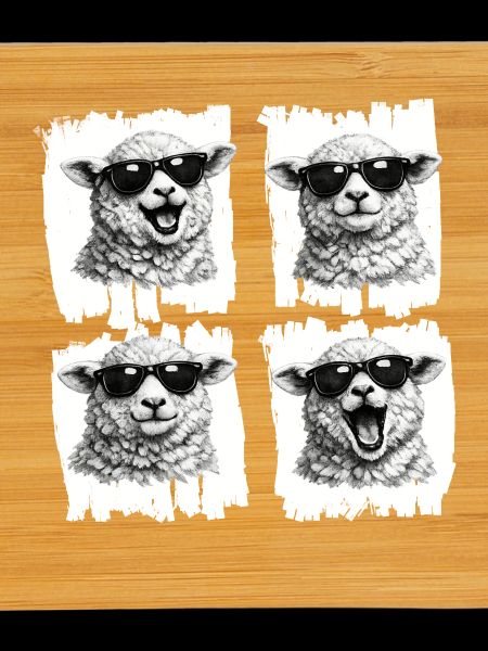 Sheep Sunglasses Quartet