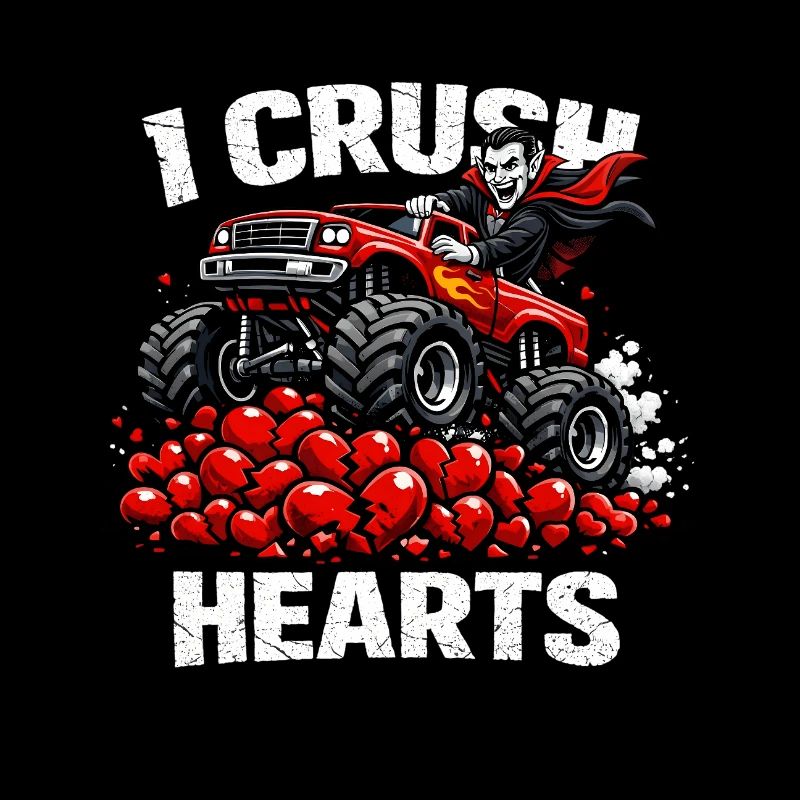 Saint-Valentin Je Brise le cœur Monstre vampire