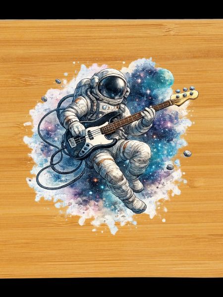 Astronaute spatial avec basse