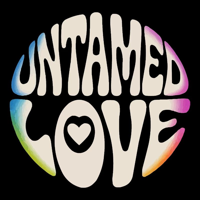 Lettrage rétro d’Untamed Love