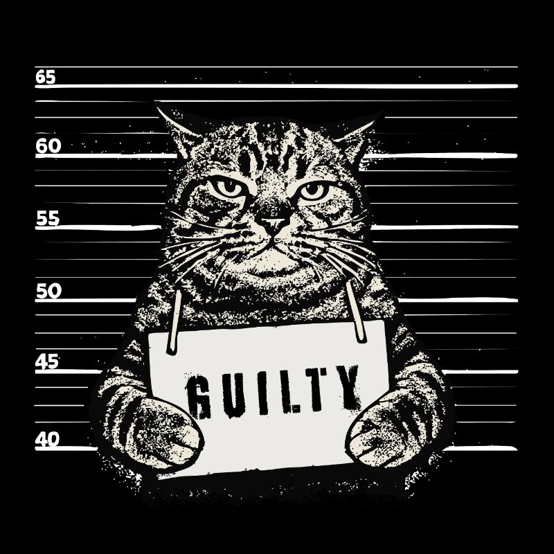 Grim Cat – Mugshot Guilty Design