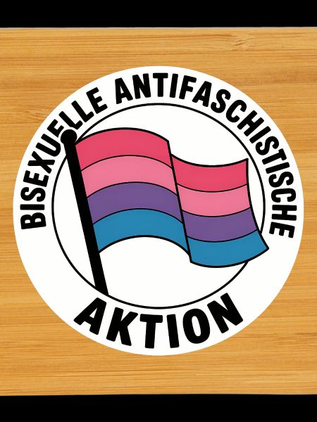 Bisexual Action - Antifa Pride Badge