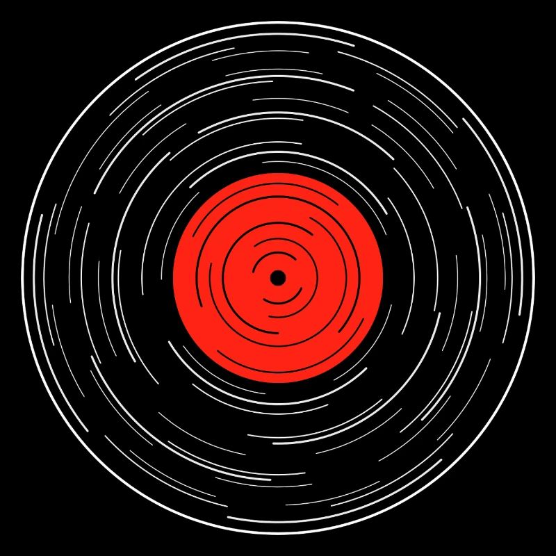 Vinyl Album Line Work
