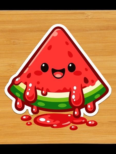 Watermelon Smile Sticker