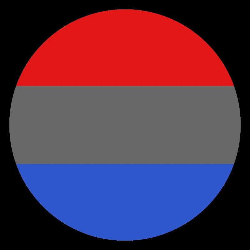 Runde Luxemburger Flagge