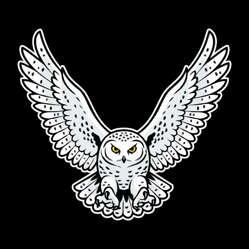 Snowy Owl Flying Attack Pet Owl