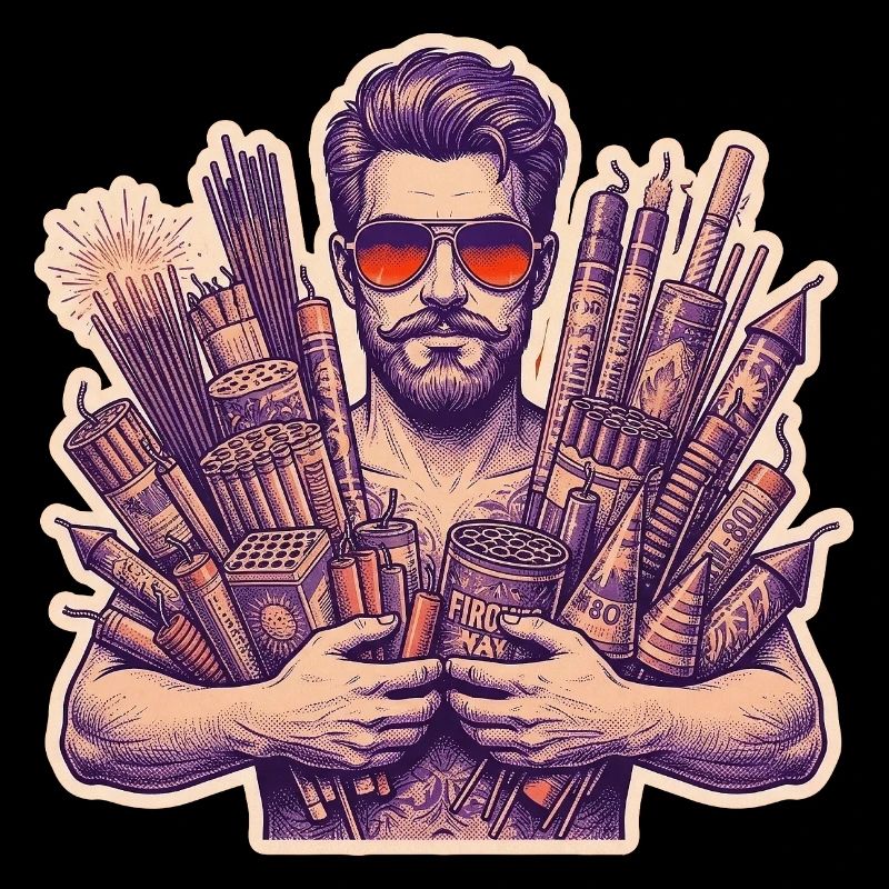 Pyro Fireworks Rocket du Nouvel An