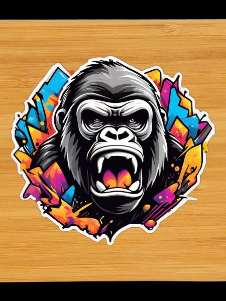 Gorille Graffiti Éclatant