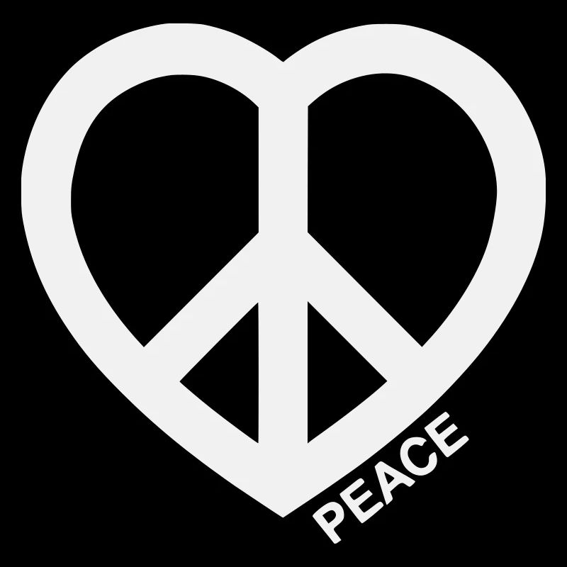 Heart Peace Symbol
