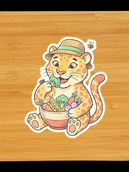 Leopard Kit with Vegetable Basket