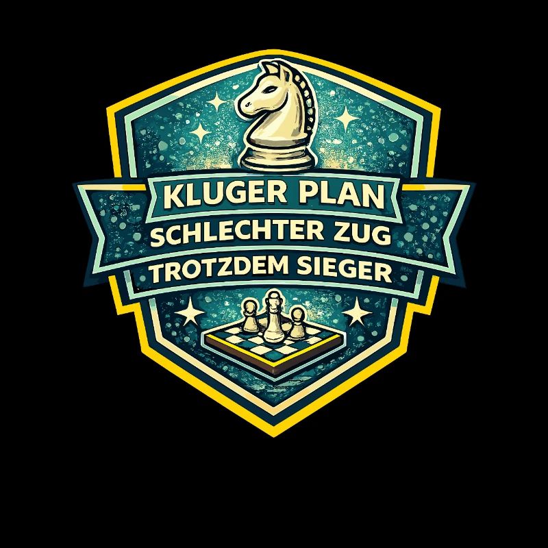 Schachheld Badge: Kluger Plan Sieger
