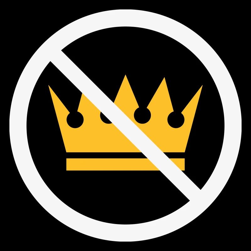 Pas de rois ! (Panneau de protestation / NEG 2C)