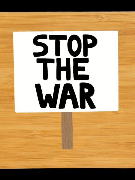 Stop the War Protest Sign