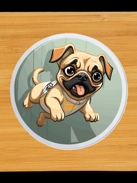 Quiekender Pug Sprinter