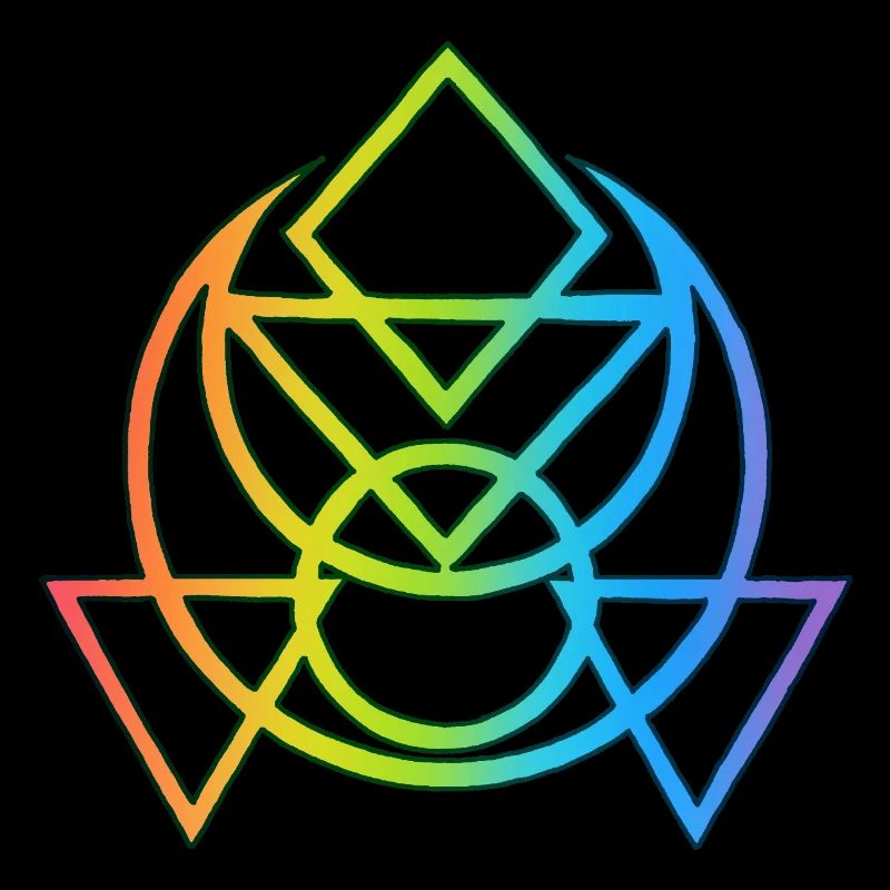 Multicolored Egyptian esoteric symbol