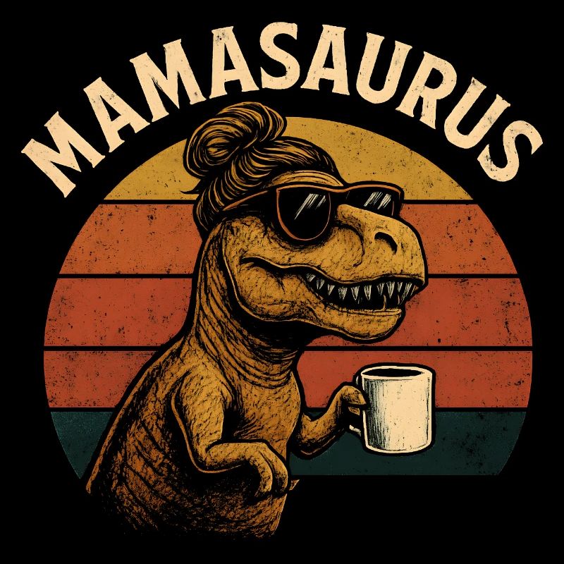 Mamasaurus Mama Mutter Geschenkidee Humor Lustig
