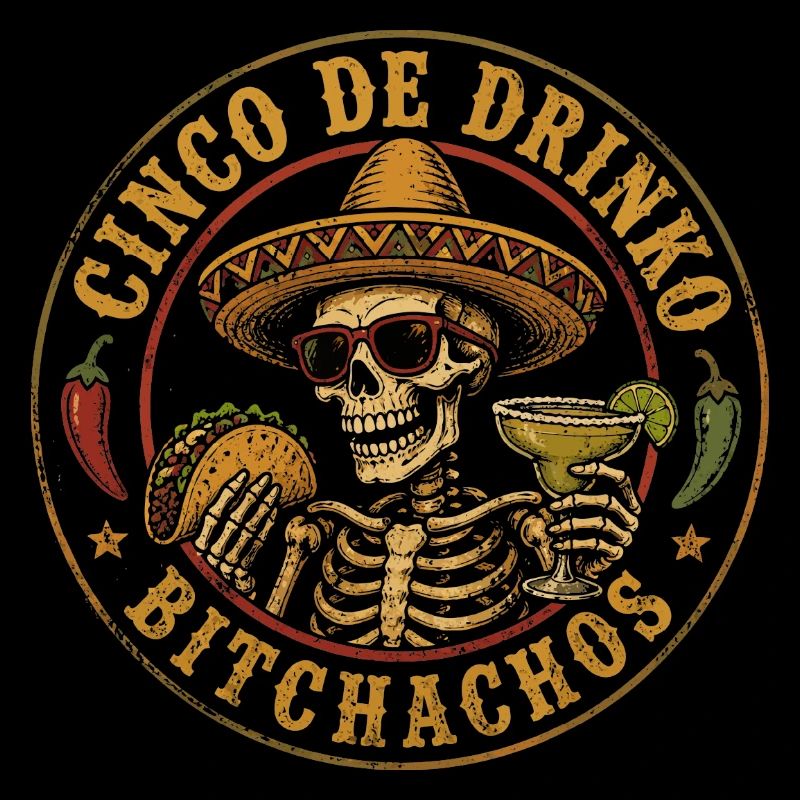 Cinco de Drinko : Squelette Hippie et Taco