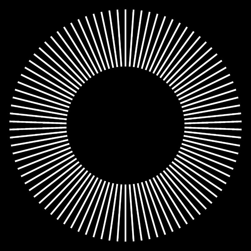 Geometrisches Sunburst-Ringmuster