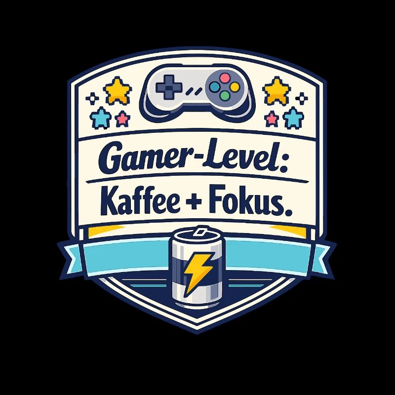 Gamer-Level Kaffee Fokus Patch