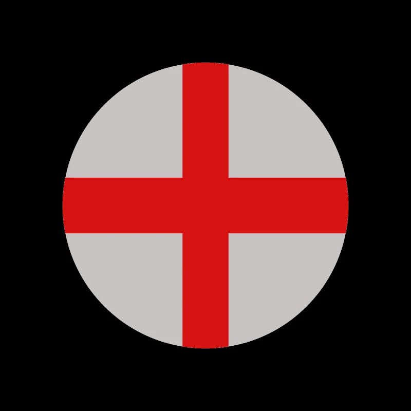 Runde englische Flagge