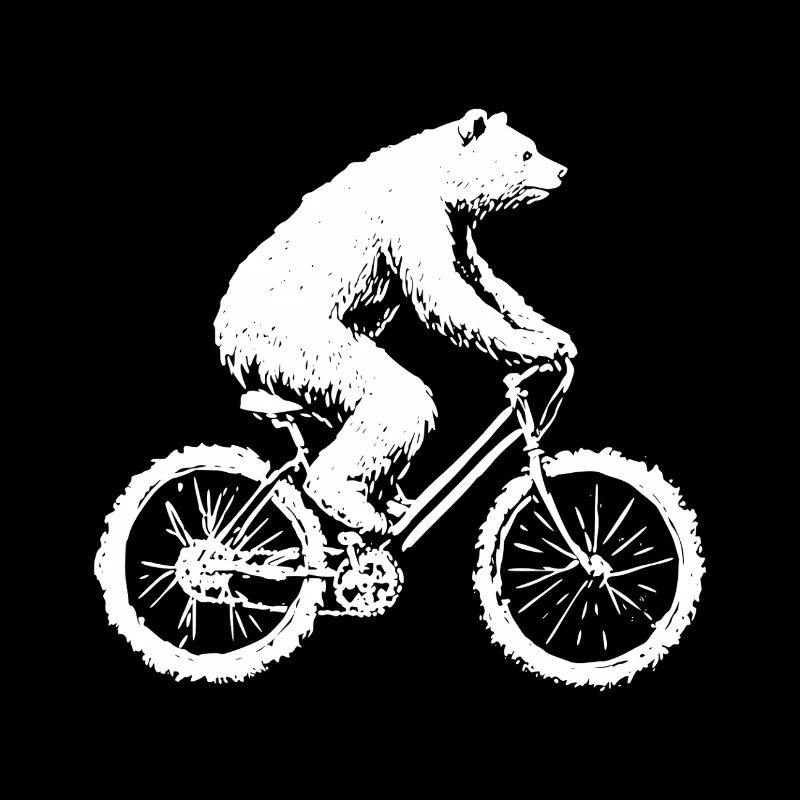 Cycliste Bear Wheel