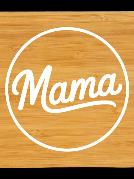 Mama Script Circle Logo Tee