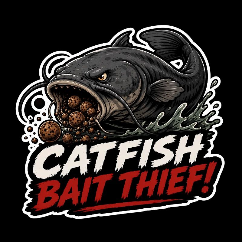 Conception de la pêche à la carpe voleur avec appât à poisson-chat