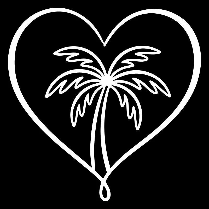 Palm Tree Symbol Island