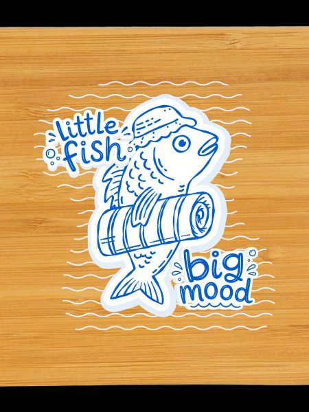 Little Fish Big Mood Doodle