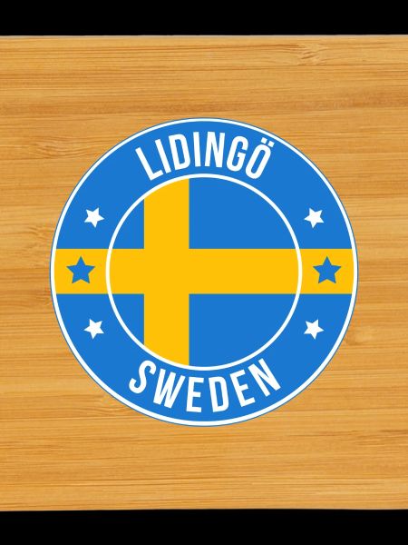 Lidingö Sweden Round Patch Emblem