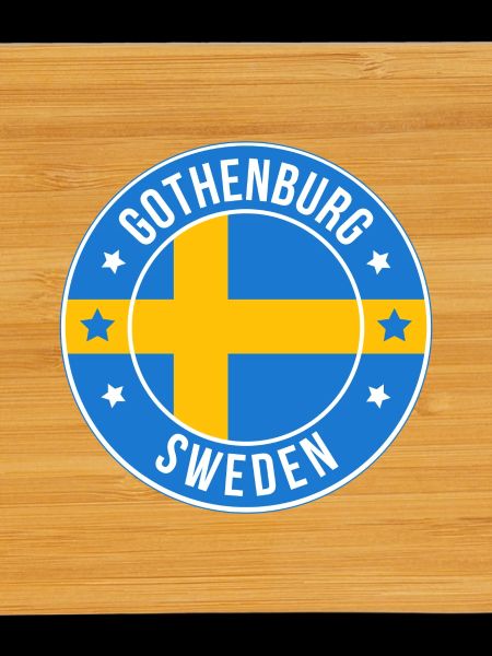 Gothenburg Sweden Circular Flag Patch