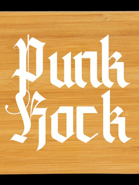 Punkrock-Gotik-Typografie