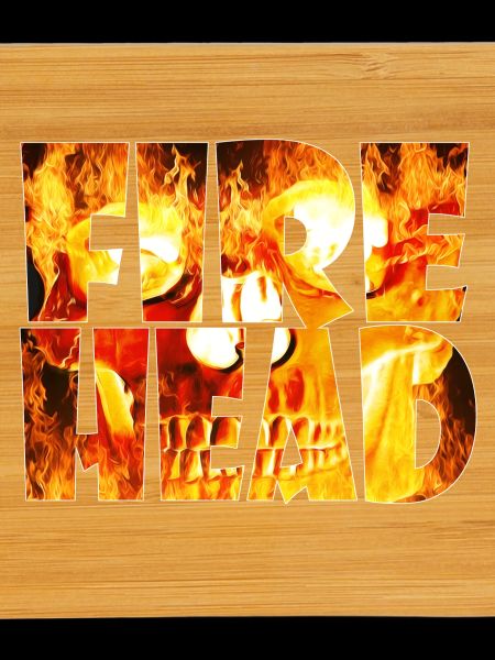 Feuerkopf lettering made of flames