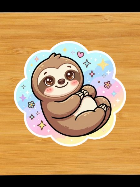 Pastell Sloth Kuscheldesign
