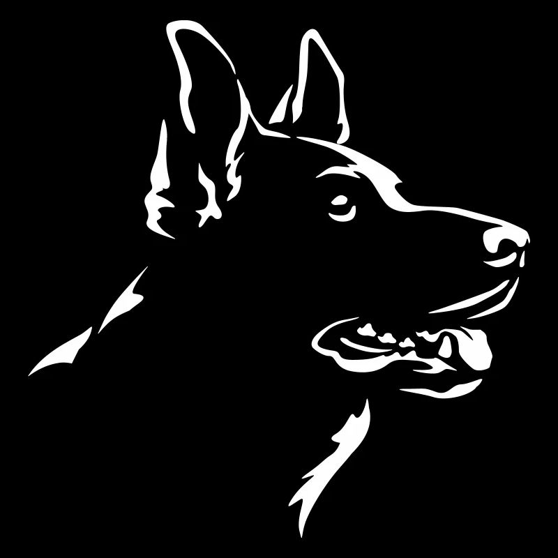 German Shepherd Head "Black Edition"