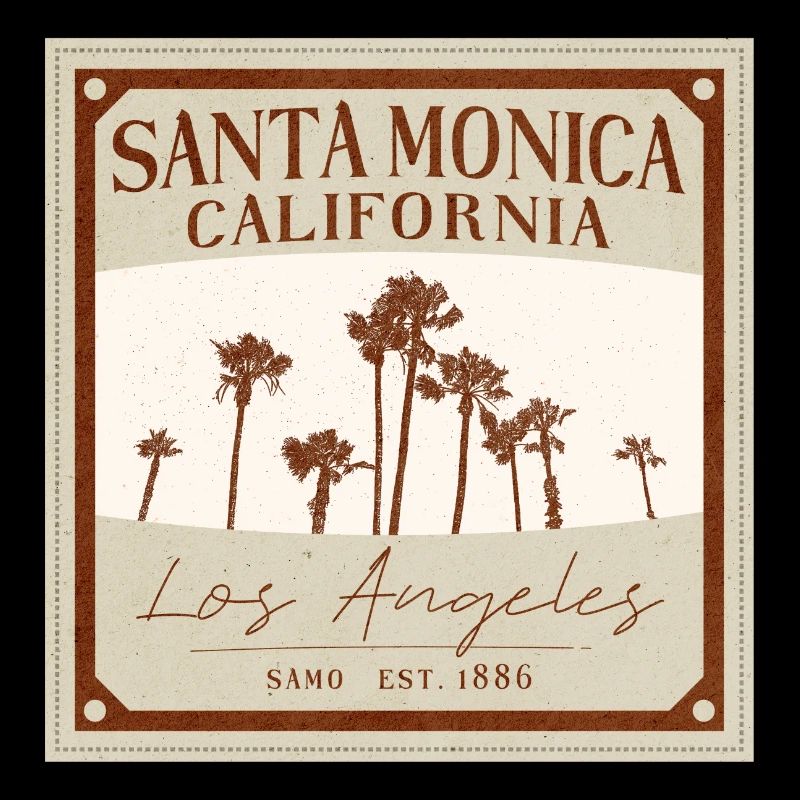 Santa Monica Retro Palmen
