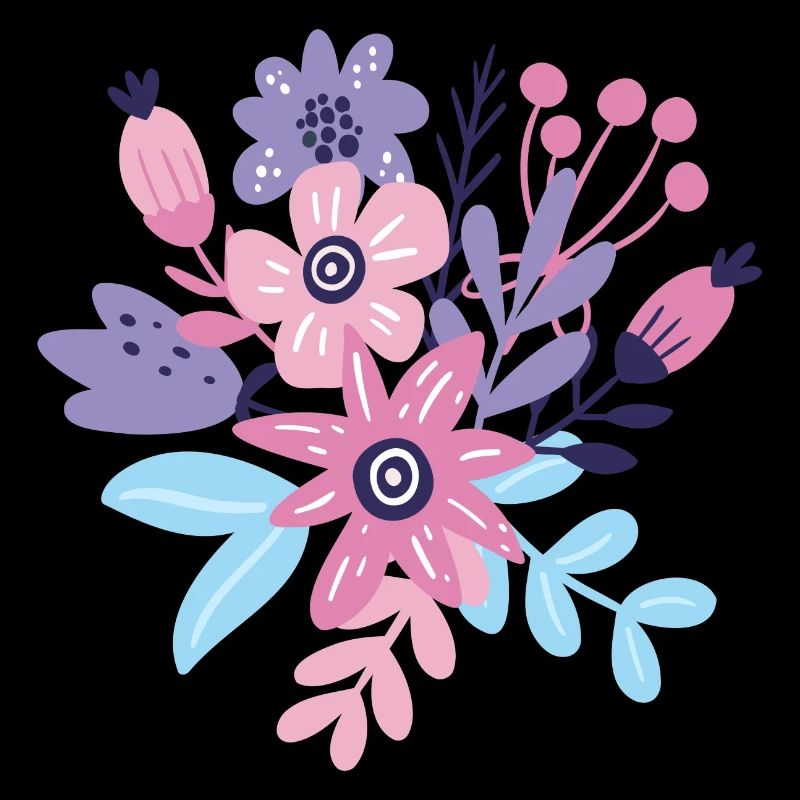 Pastellfarbene Blumenexplosion