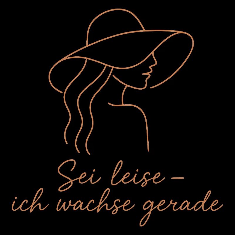 Quietly growing: Woman with a hat