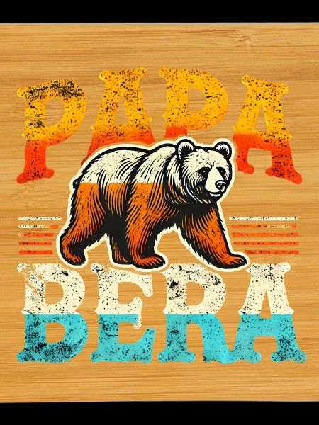 Papa Bear Retro Style, Fathers 
