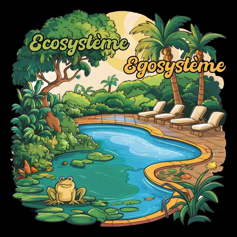 Ecosystem Egosystem Message Engagé pour la Planète