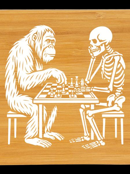 Primate vs Skeleton Chess Duel