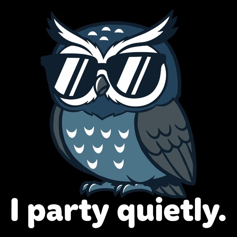 Coole Eule mit Sonnenbrille