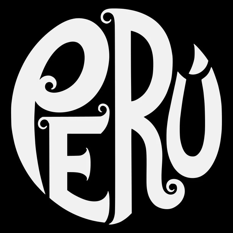 Peru - Ornate Typography