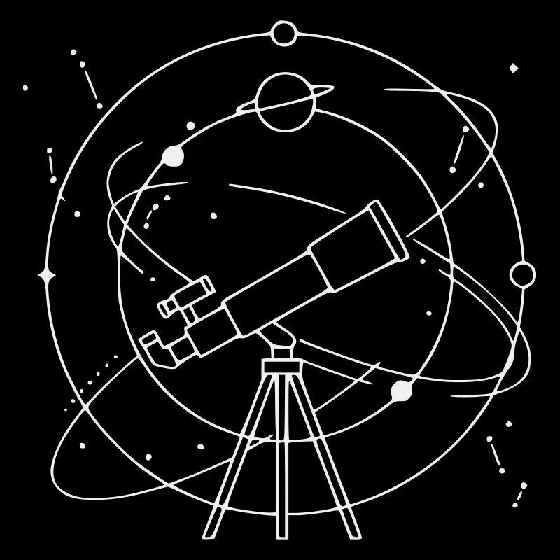 Constellation des planètes du système solaire du télescope